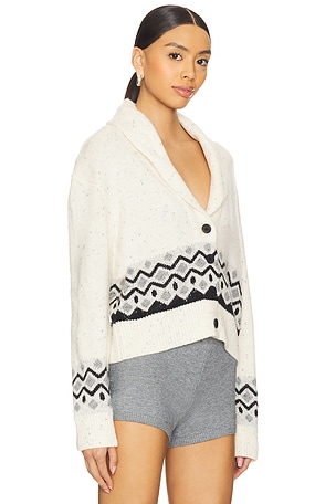 Tularosa Erina Fair Isle Cardigan in Cream