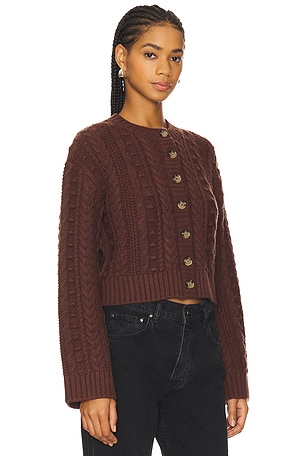 Tularosa Hunter Cardigan in Chocolate