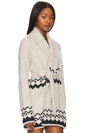 Tularosa Adley Fairisle Cardigan in Grey