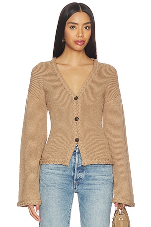 Della Braided Detail Cardigan Tularosa