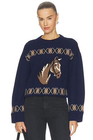 Darya Horse Crew Neck Sweater Tularosa