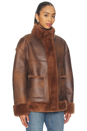 Tularosa Jen Coat in Chocolate