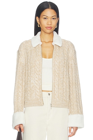 Ayedan Zip Up Knit Jacket Tularosa