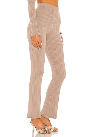 Tularosa Variegated Rib Pant in Taupe