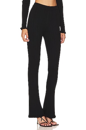 Tularosa Variegated Rib Pant in Black