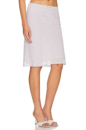 Tularosa Francesca Midi Skirt in Lavender