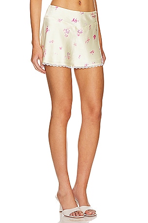 Tularosa Molly Mini Skirt in Lemon