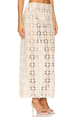 Tularosa Tahlia Maxi Skirt in Cream