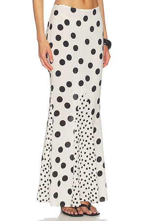 Tularosa Ekin Maxi Skirt in White,Black