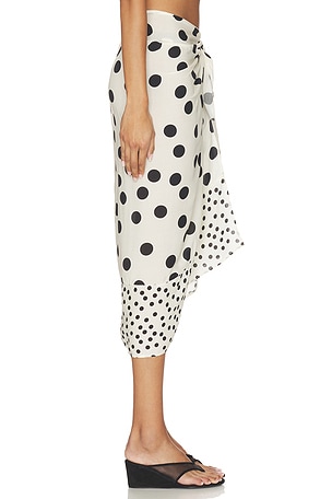 Tularosa Ekin Midi Pareo in White,Black