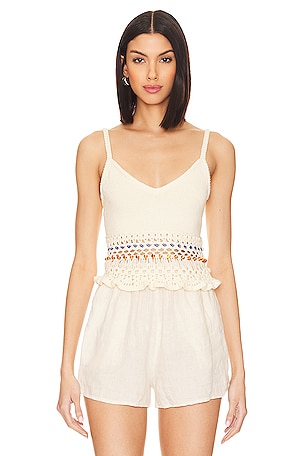 Cou Cou Intimates The Long Cami Top in White