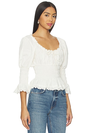 Tularosa Presley Top in White