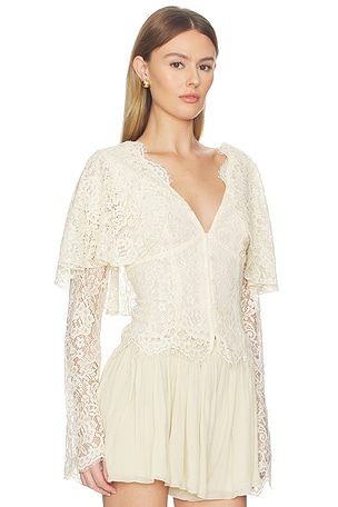 Tularosa Clarissa Top in Ivory