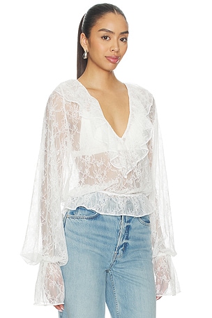 Tularosa Marie Top in White