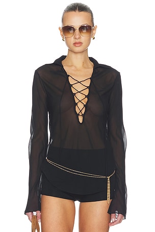 Carlotta Lace Up Top Tularosa