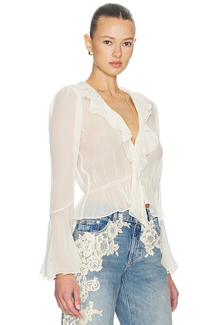 Tularosa Isola Blouse in Ivory. Size XXS. Also