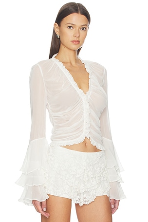 Tularosa Palomita Blouse in Ivory