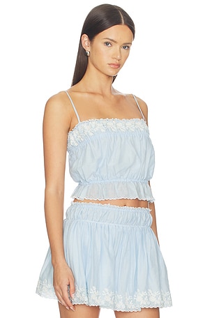 Tularosa Sienna Top in Baby Blue