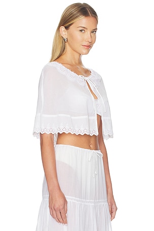 Tularosa Topaz Cape Top in White