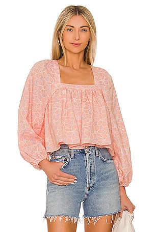 FAITHFULL THE BRAND Ella Top in Pink Luda Floral | REVOLVE