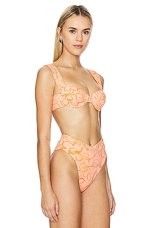 Tularosa Fleur Top in Orange