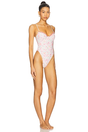 Tularosa Aija One Piece in Mauve,Cream