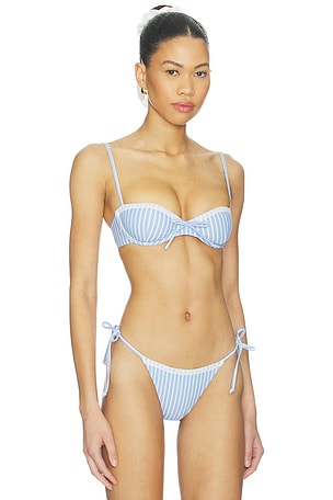 Tularosa Georgia Top in Blue,White