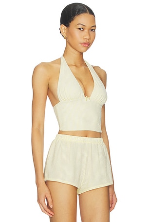 Tularosa Hampton Tankini Top in Yellow
