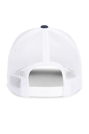 TravisMathew Beer Break Hat in White,Navy