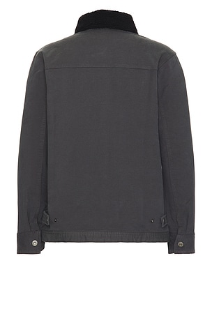 TravisMathew Cloud Denim Sherpa Jacket in Grey
