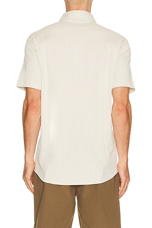 TravisMathew Cabana Jacquard Shirt in Beige