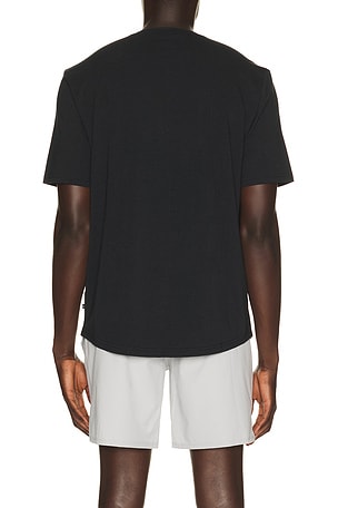 TravisMathew Cloud Henley Tee in Black. Size L. Also
