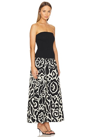 The Wolf Gang Alyss Maxi Dress in Black