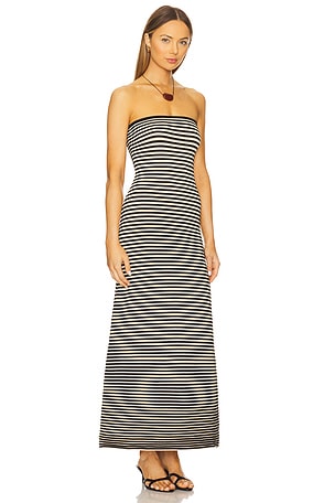 The Wolf Gang Sunmor Knit Maxi Dress in Black