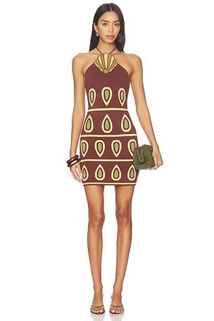 Concha Halter Mini Dress The Wolf Gang