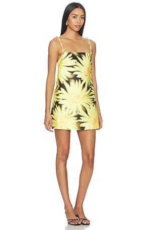 The Wolf Gang Palma Mini Dress in Yellow