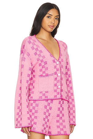 The Wolf Gang Kumi Cardigan in Pink