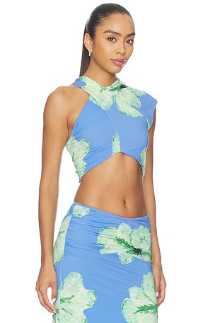 The Wolf Gang Veda Top in Blue