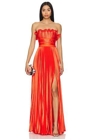 Losey Ruffle Neck Gown AMUR