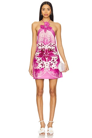 Everlee Orchid Print Mini Dress AMUR