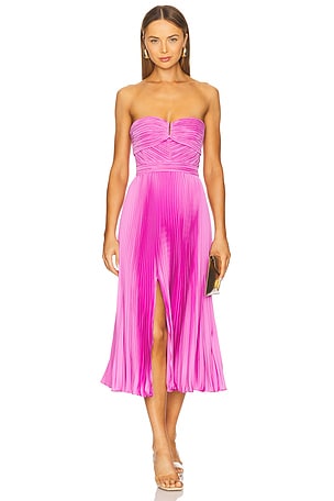 Harden Strapless Midi Dress AMUR