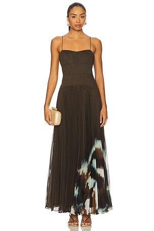 Sue Pleated Gown AMUR