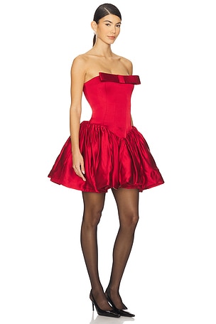 AMUR Mirelle Bow Dress in Red