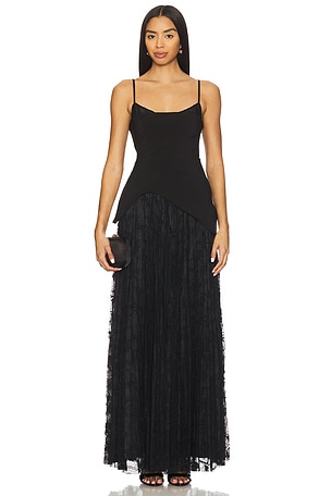 Leighton Pleated Gown AMUR