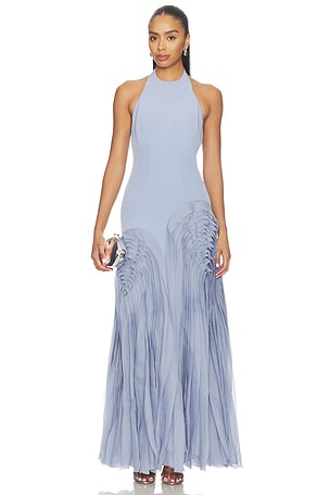 Elani Pleated Gown AMUR