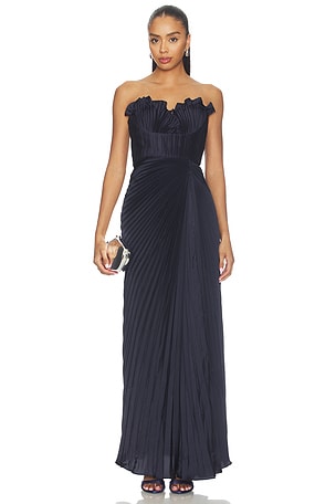 Kaylani Pleated Gown AMUR