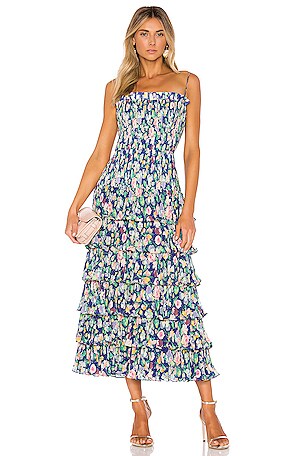 AMUR Viola Dress in Blue Purple | REVOLVE