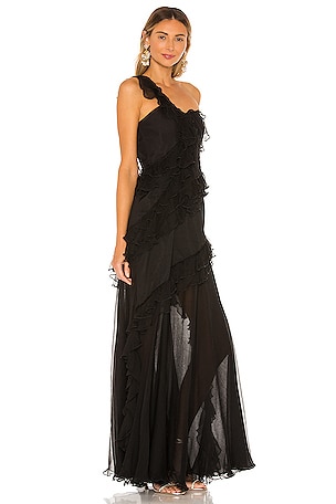 AMUR Harlow Dress in Black