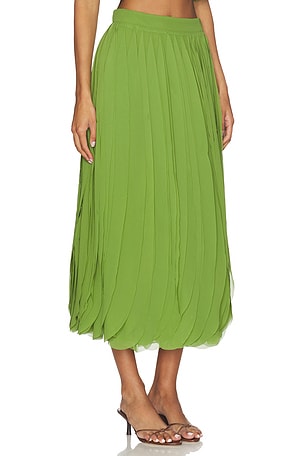AMUR Rylan Maxi Skirt in Green