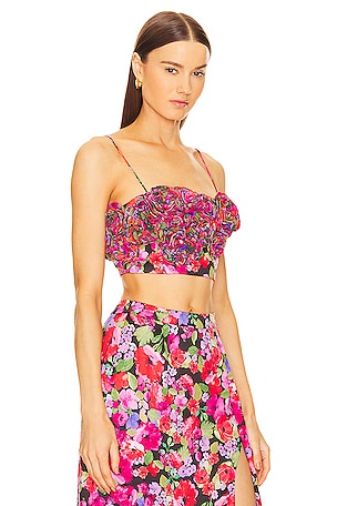 AMUR Sylvie Crop Top in Multi